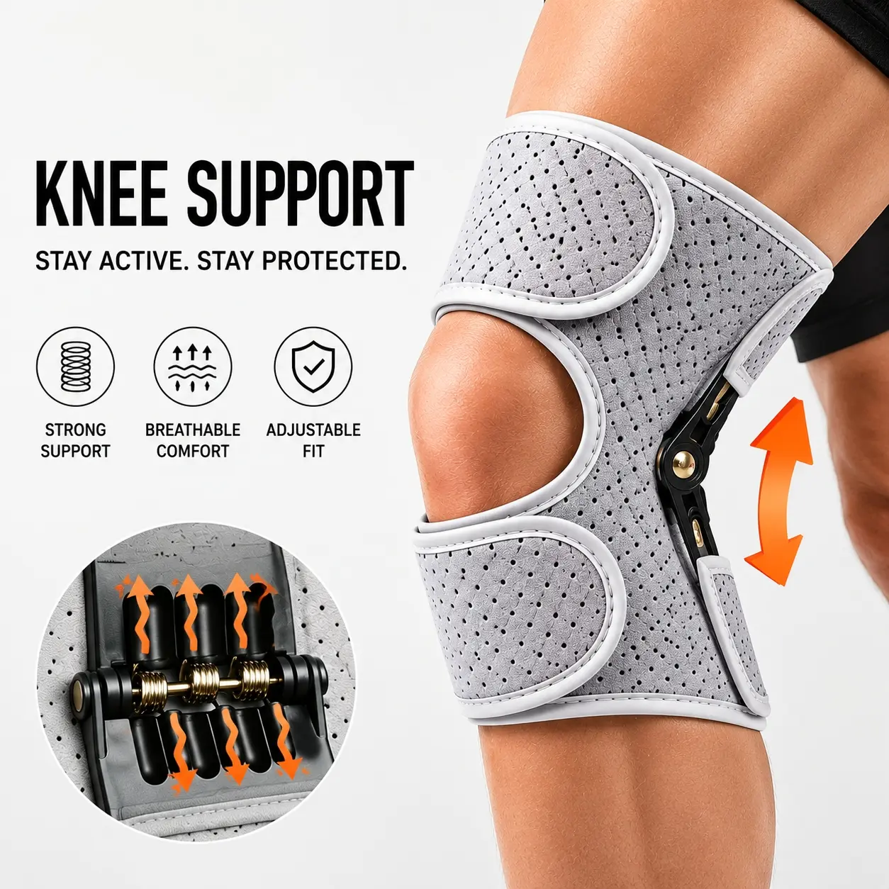 Knee Stabilizer for The Elderly, Stair Climbing And Walking Aid, Outdoor Hiking Assist, Suitable for Daily Activities of Seniors