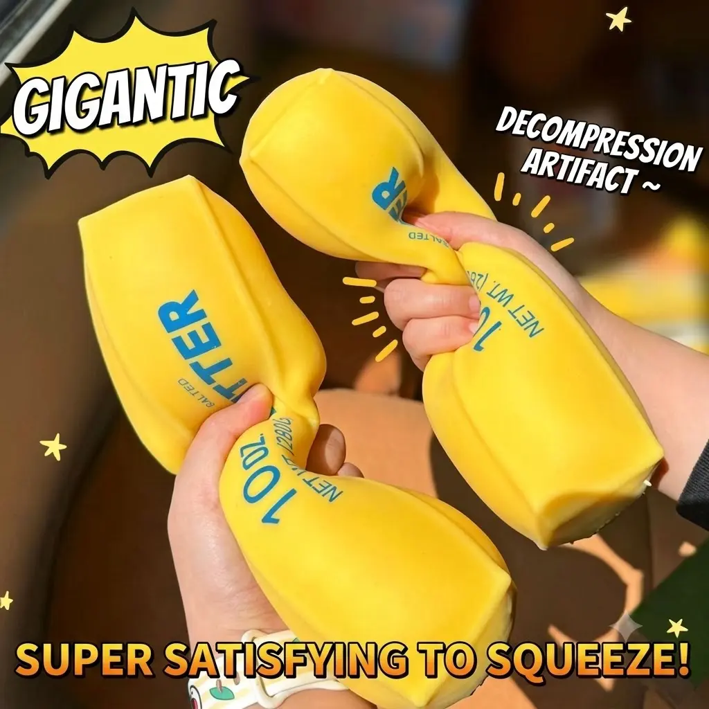 [Extra Large XXL] Squishy Series Butter Stick Sticky, Soft, slow bouncing pressure relief simulates sticky food