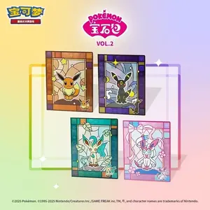 Pokemon Chinese Gem Pack Vol 2  Binder Eevee Umbreon Leafeon Sylveon Glittering