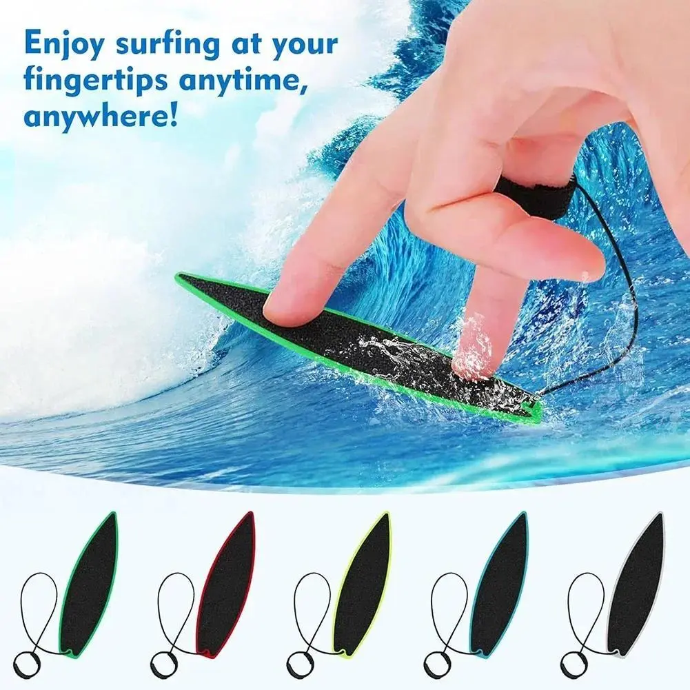 Portable Unisex Cool Mini Finger Surfboard Toy - Stress Relief Fidget Toy for Kids, Helps with ADHD, Fun for Friends & Family (Surf Anywhere)