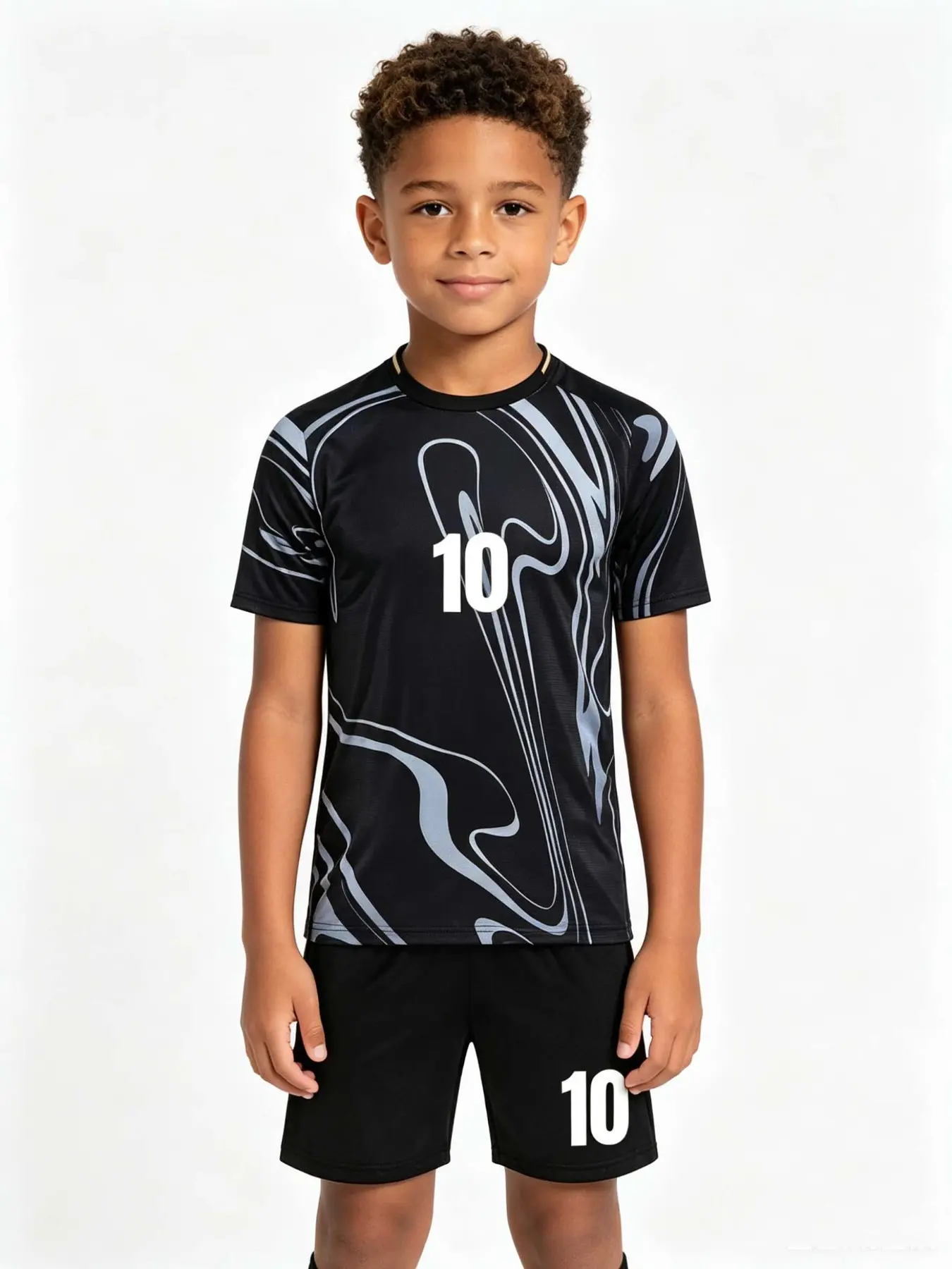 25/26 New Unisex Sports Set, Teen Soccer Training Gear, School Sports, Outdoor Running, Team Activities, Quick-Dry Breathable Football Uniform, Jersey Set, Football Kits