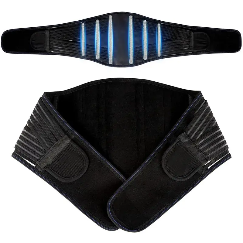 Outdoor sports Back Brace for Lower Back Pain Relief, Lumbar Support Belt for Men&Women for Work, Breathable Back Support Belt with 6 Flexible Spring, 2 Elastic Bands For Sciatica, Herniated Disc, Scoliosis(Medium)