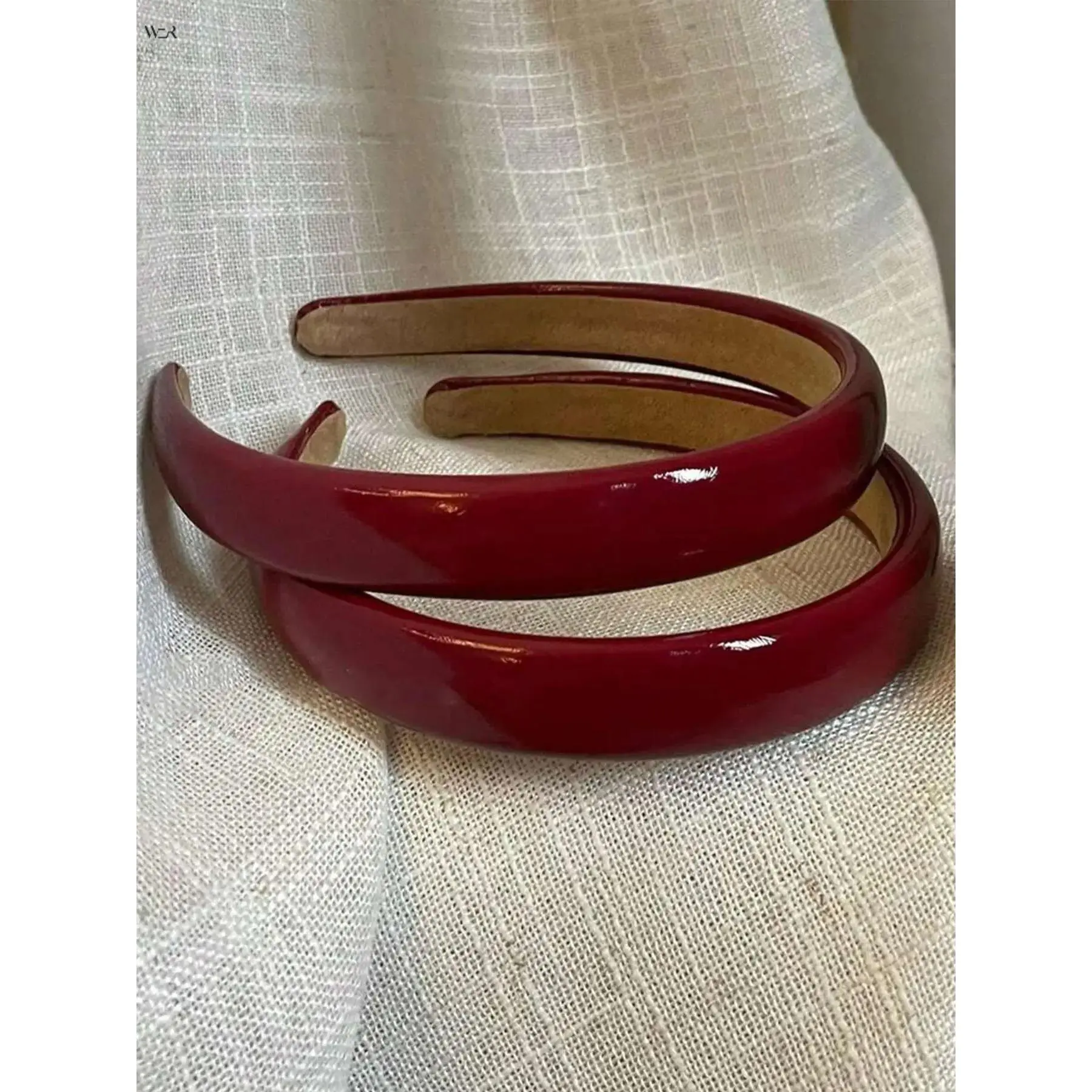 Vintage Solid Glossy PU Leather Headband for Women, Simple Smooth Wide Non Slip Hair Hoop, Elegant Plain Hair Band Daily Makeup Washing Face Fashion Hair Accessories