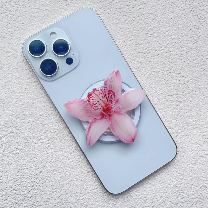 Orchid Acrylic Drop Glue  Phone Stand Desktop Folding Portable Huilan Phone Stand HN122