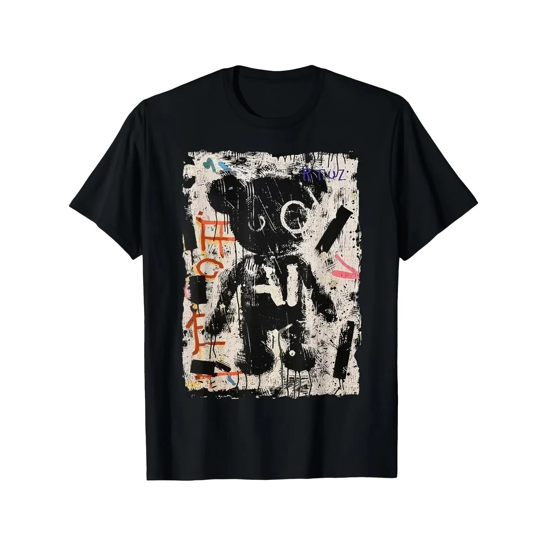 Vintage Graffiti Teddy Bear Edgy Streetwear Graphic Tee Unisex Heavy Relaxed Fit Same Style for Men and Women 2026 Summer Short-sleeved Printed T-shirt
