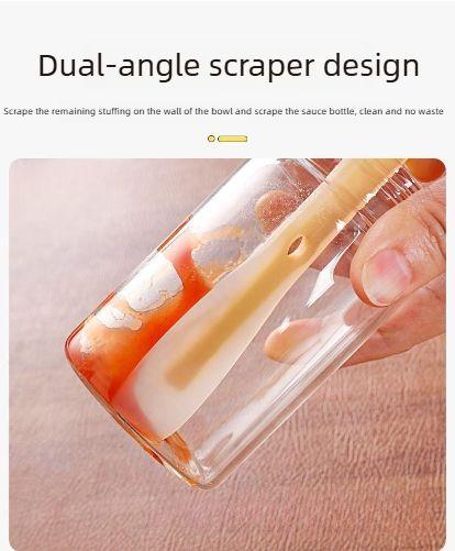 2PCS Multifunctional double-headed dumpling and wonton scraper, silicone meat filling tool, household kitchen all-in-one jam maker