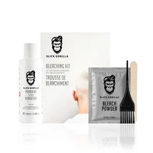 Hair Bleaching Kit Blonde Hair Dye for Men, Hair Lightening Kit with Permanent Hair Lightener for DIY At-Home Hair Bleaching