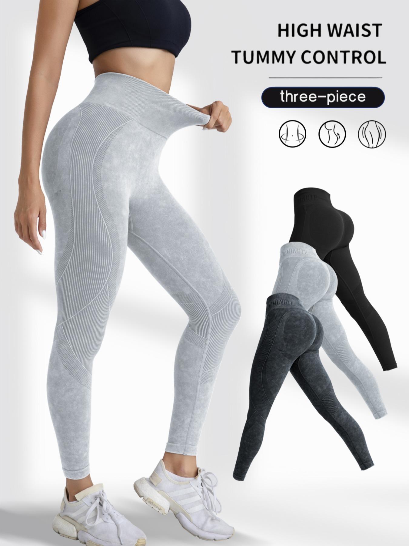 Women's Solid Sports High Stretch Leggings, Ladies Sportswear, Workout Gym Leggings, Fitness Yoga Pants for Women