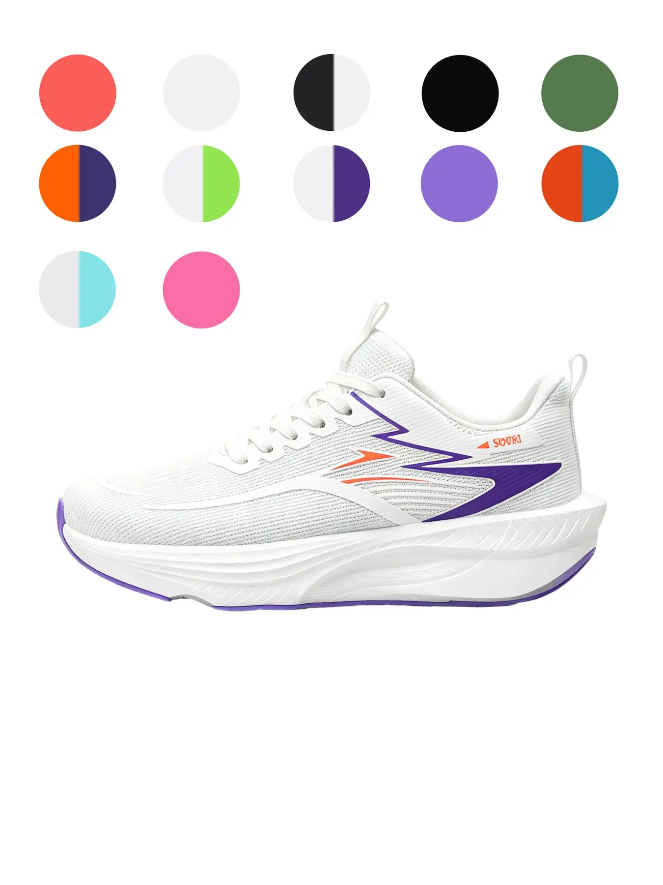 Trendy Color-block Mesh Men's Running Shoes, High-rebound Cushioned Thick Sole Lace-up Casual Sneakers For Sports & Daily Trips