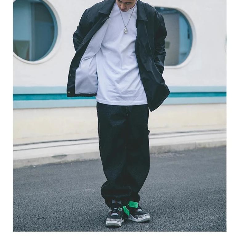 Kyn Apparel  hip hop streetwear plain black  jacket vintage waterproof camouflage camo lightweight oversized windbreaker