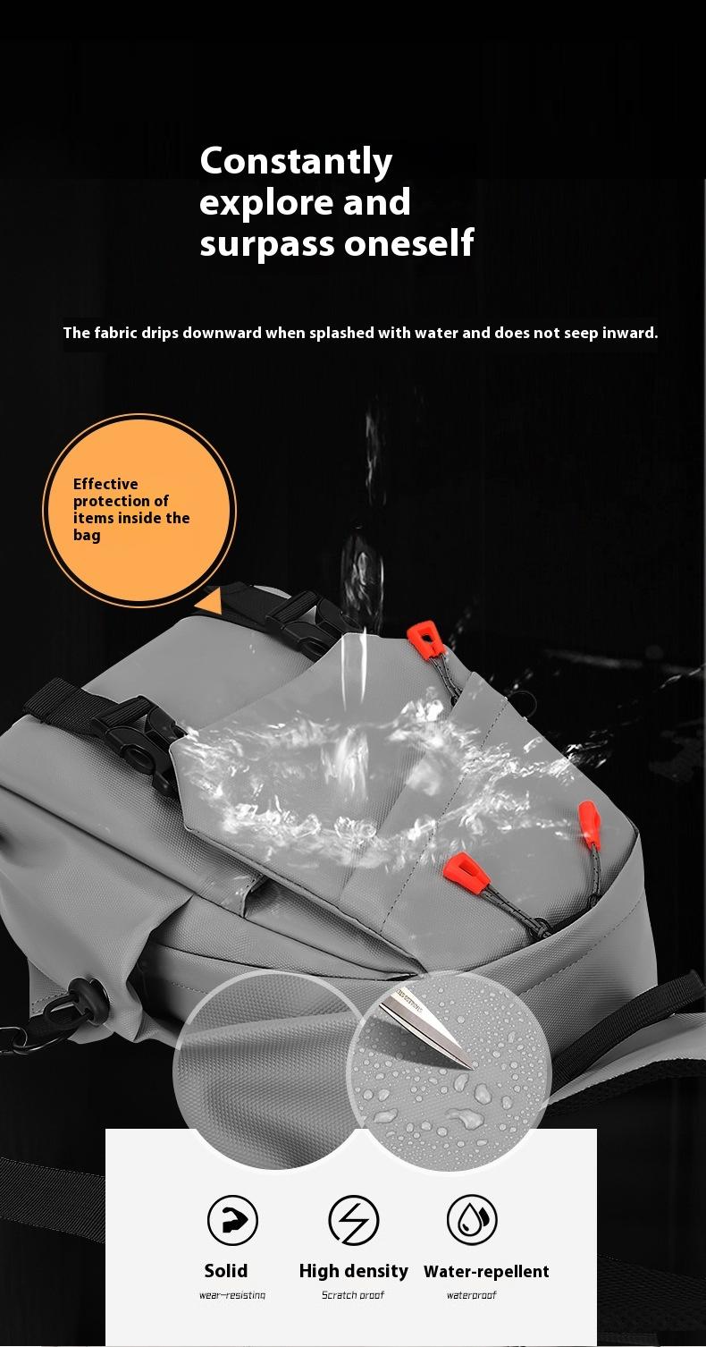 BIGWIG Durable Men's Chest Bag, Trendy Crossbody Sling Pack for Travel and Hiking, Small Multi-Functional Shoulder Backpack for Boys, Casual Fashion Daypack for Daily Use