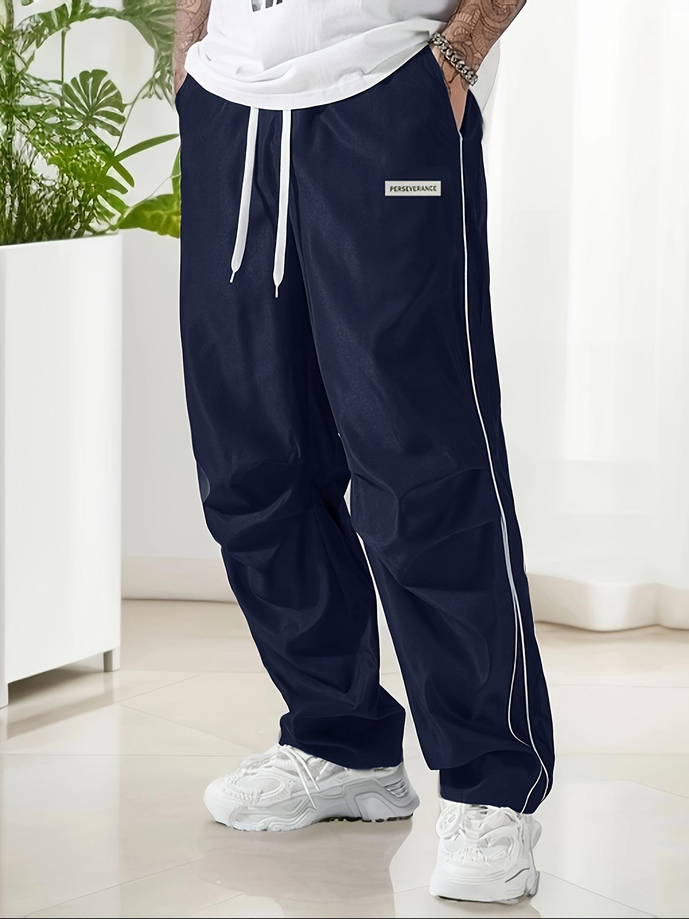 Loose Sports Pants Men's Trousers Grey Side Stripeswith Gold Accent Stripe Comfortable DesignAthleisure Style Bottoms Athletic Bottoms Gymwear Halloween Gifts SpringStatements