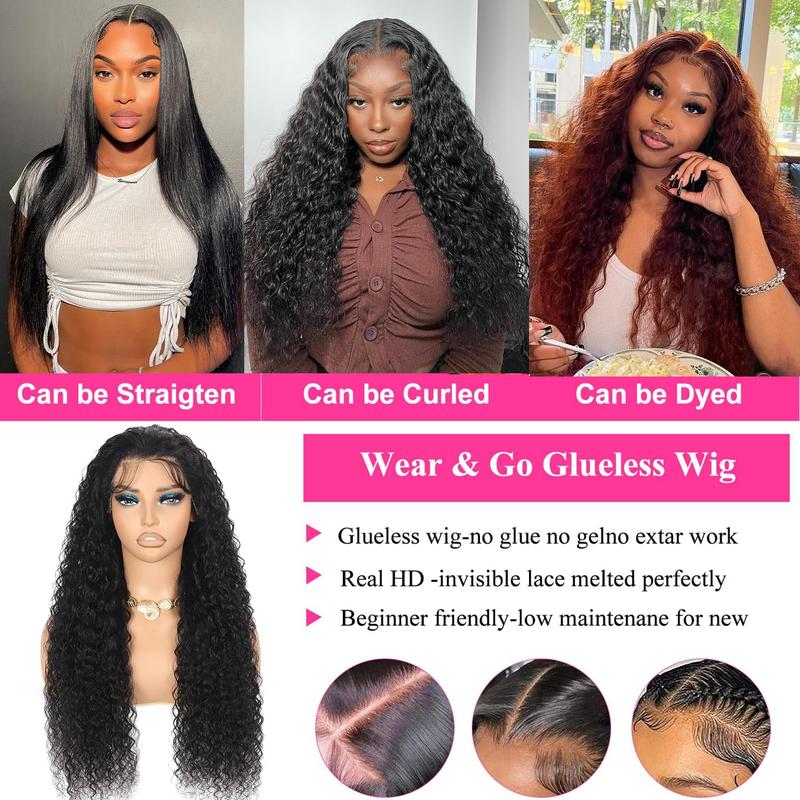 32 34Inch 13x6 13x4 Lace Front Human Hair Wigs Pre Plucked For Women Deep Wave Human Hair Lace Frontal Wigs 180 Density Transparent Lace Wig Real Human Hair #TikTokShopFallDealsForYou #TikTokShopHolidayHaul
