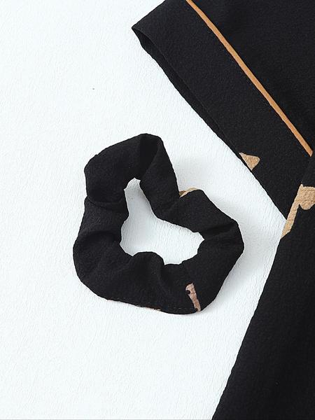 Women's All Over Print Top & Shorts & Pants & Accessories Pyjama Set, Casual Comfy Pj Set, Ladies Sleepwear for All Seasons Pajamas