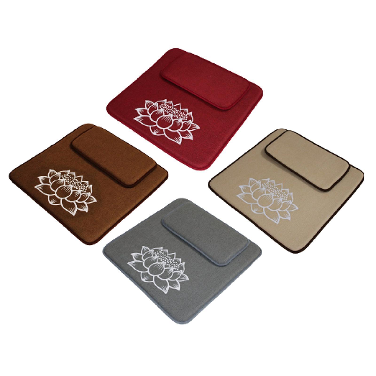 Yoga Seating Chair Cushion Square Meditation Cushion Seat Floor Pillow Set for Bedroom Board Game Drinking Living Room Adults