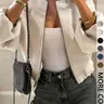 Women's Zipper Jacket Coat, Casual Style Women's Outerwear, Perfect for Fall & Winter Daily Wear, Fitted Design, Moderate Fabric Thickness #GLOBAL PICKS
