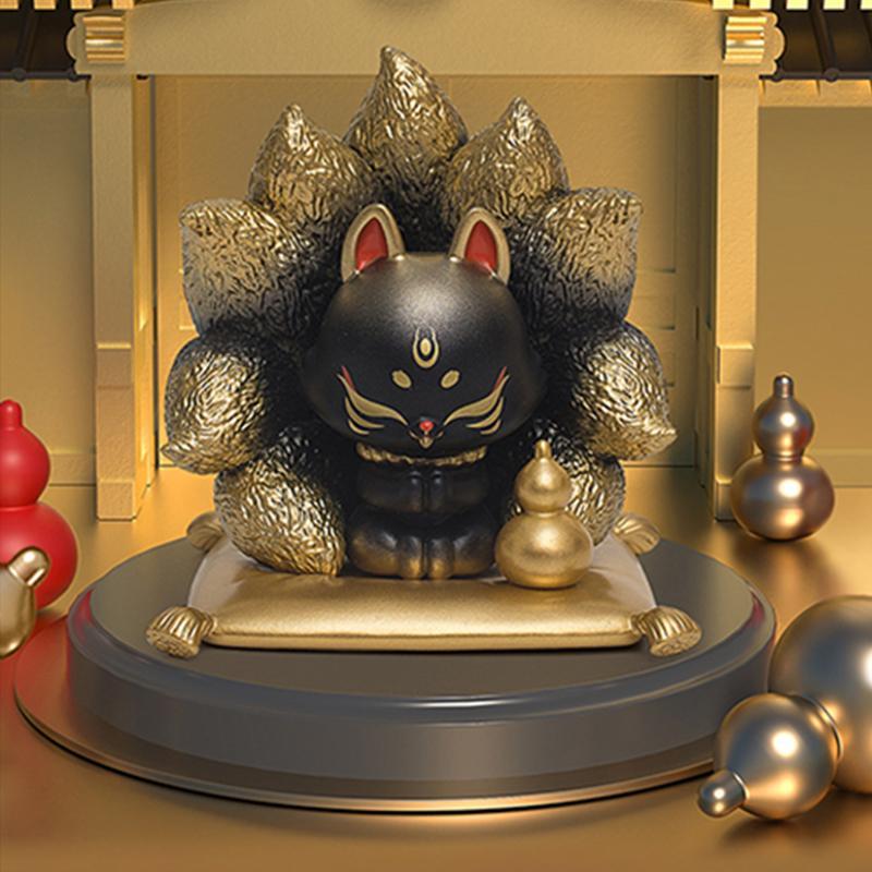 Ancient Nine Fox Design Blind Box, Blind Bag, 1 Box Random Cute Action Figure Mystery Box for Home Decor, Ideal Birthday Gifts