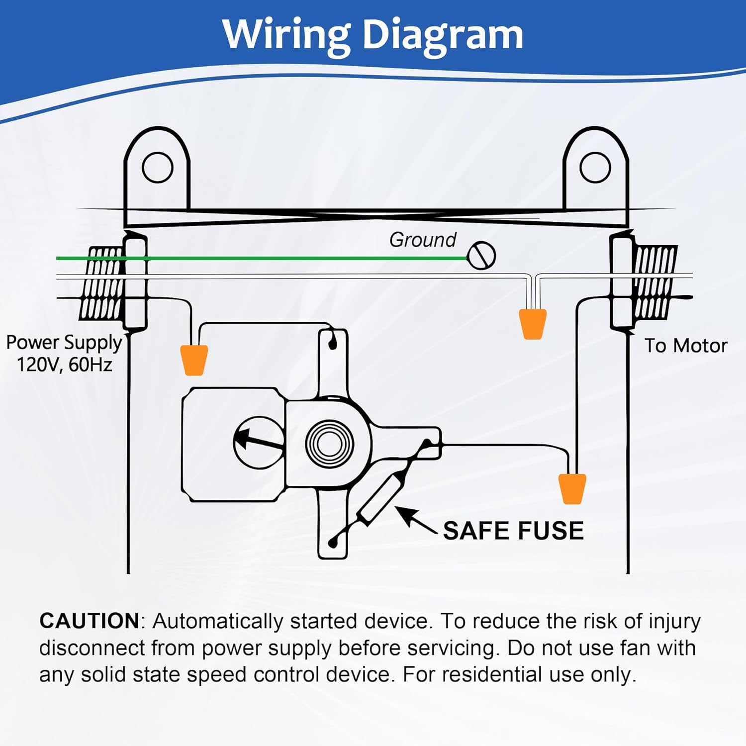 Attic Fan Thermostat Control, Replacement Thermostat with Adjustable Temperature Dial, Programmable for Exhaust Fan, Greenhouse, Cooling System