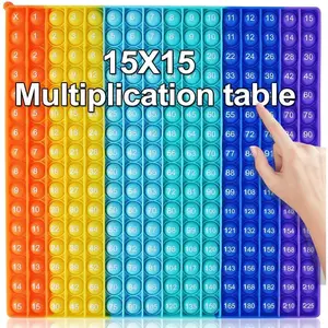 Multiplication Game Multiplication Tables Popular fidgety Toys 15X15 Multiplication Tables, Math Learning Tools Multiplication Table Game Multiplication Division Flash Cardsfidget toys