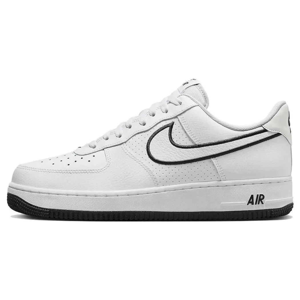 Nike Air Force 1 '07 'Embroidered Swoosh - White Black' FJ4211-100