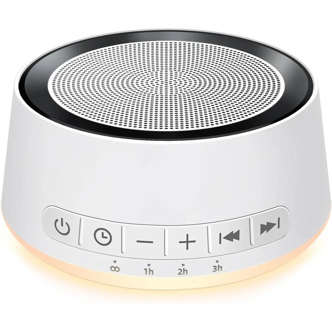 Sohochic White Noise Sound Machine with Audio Speakers, 30 Soothing Sounds, 12-Color LED Night Light, 32 Adjustable Volume Levels, Timer & Memory Function, CE Certified, for Newborn Nursing, Home Use, Christmas Present