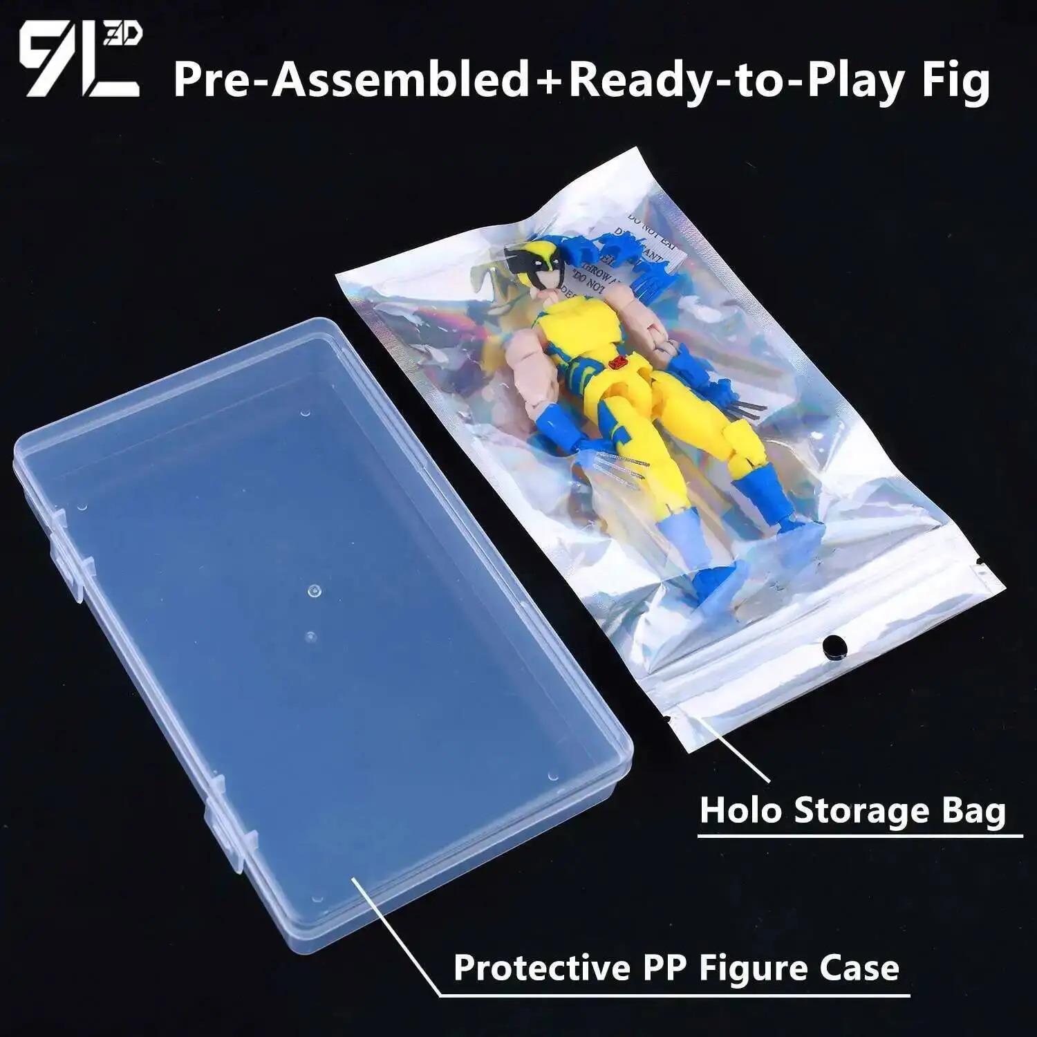 9L3D Printed Demon Slayer AKAZA Tanjiro Kamado Lucky Dummy 13 Movable Shapeshift Action Figures Mannequin Toys for Anime Fans