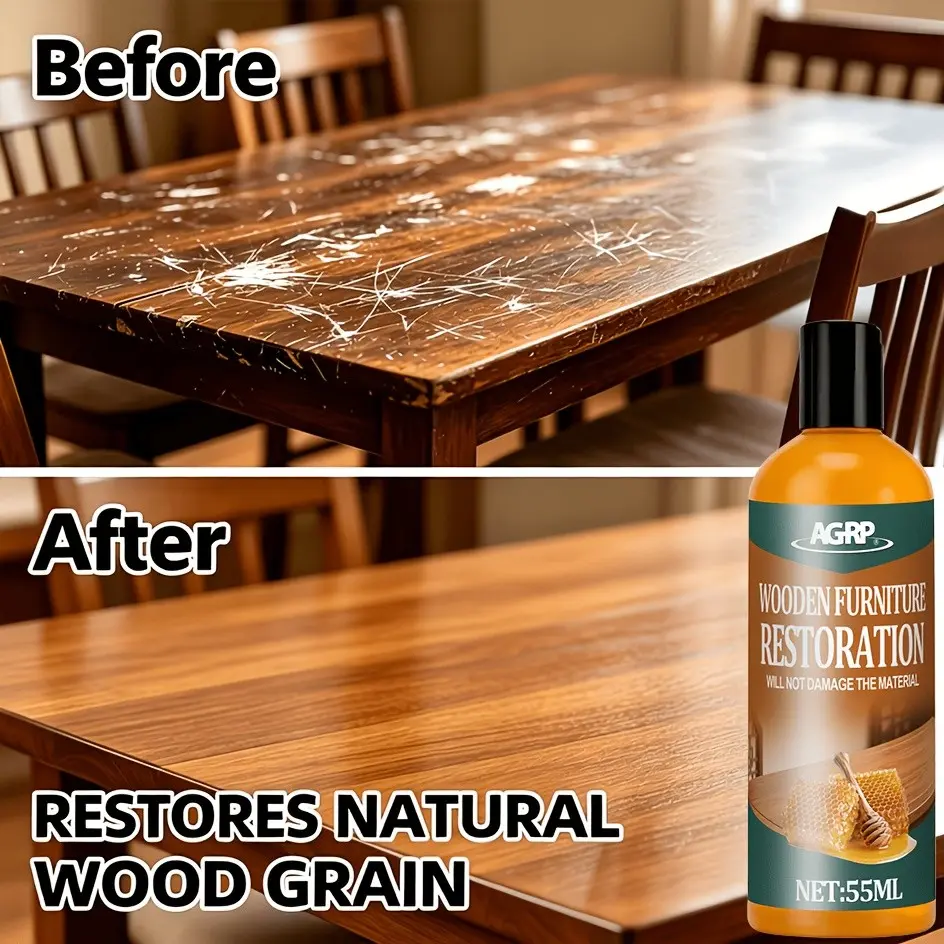 Redwood Special Wood Touch-Up Paste, Conceals Minor Surface Scratches for Solid Wood Furniture & Floors, Furniture Restorer, Polishing Care Cream Boosts Natural Luster, Locks Moisture to Slow Wood Dry Aging Household Wood Maintenance Supplies