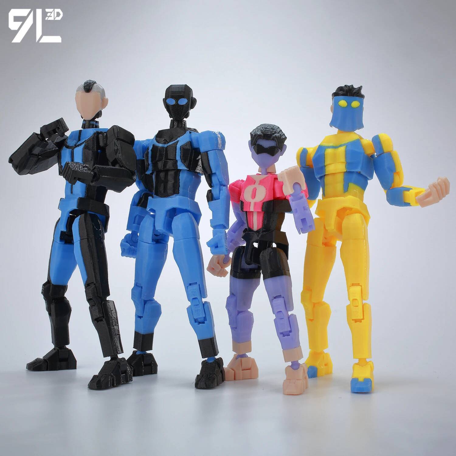 9L3D Multi-Joint Articulated Figure Dummy13 Jujutsu Kaisen Kenjaku Brain Entity Satoru Gojo Lucky13 Desktop Display Figure Model