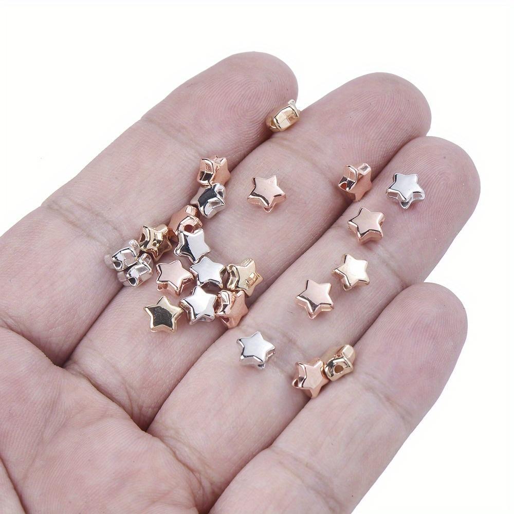 Star Shaped Beads, 100pcs/set Star Shaped Decorative Beads, DIY Accessories for Jewelry Making, Jewelry Making Supplies, Bracelet Making, Beading Accessories