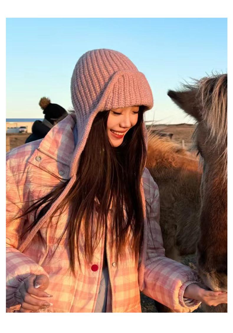 Mongolian Trapper Hat for Women - Sherpa Lined Bucket Cap with Ear Flaps | Winter Snow Hat for Big Head & Outdoor Activities