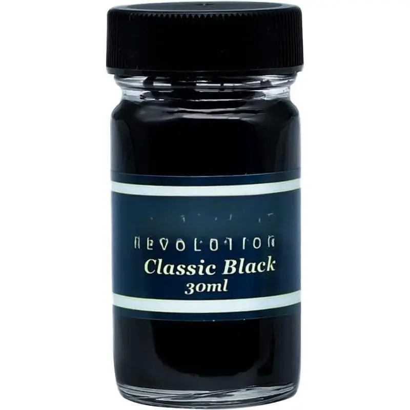 FPR Classic Black   Refill Ink, 30 ml for Writers, Professionals | Highly Saturated Formula, Smooth Ink Flow, Elegant Glass Bottle with Tight Sealing Screw Lid, Tight-Sealing Screw Lid