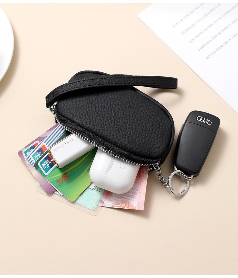 Mini Handheld Clutch for Women Double Zipper Coin Purse with Multiple Card Slots Small Portable Wallet for Coins Cash & Essentials Everyday Use