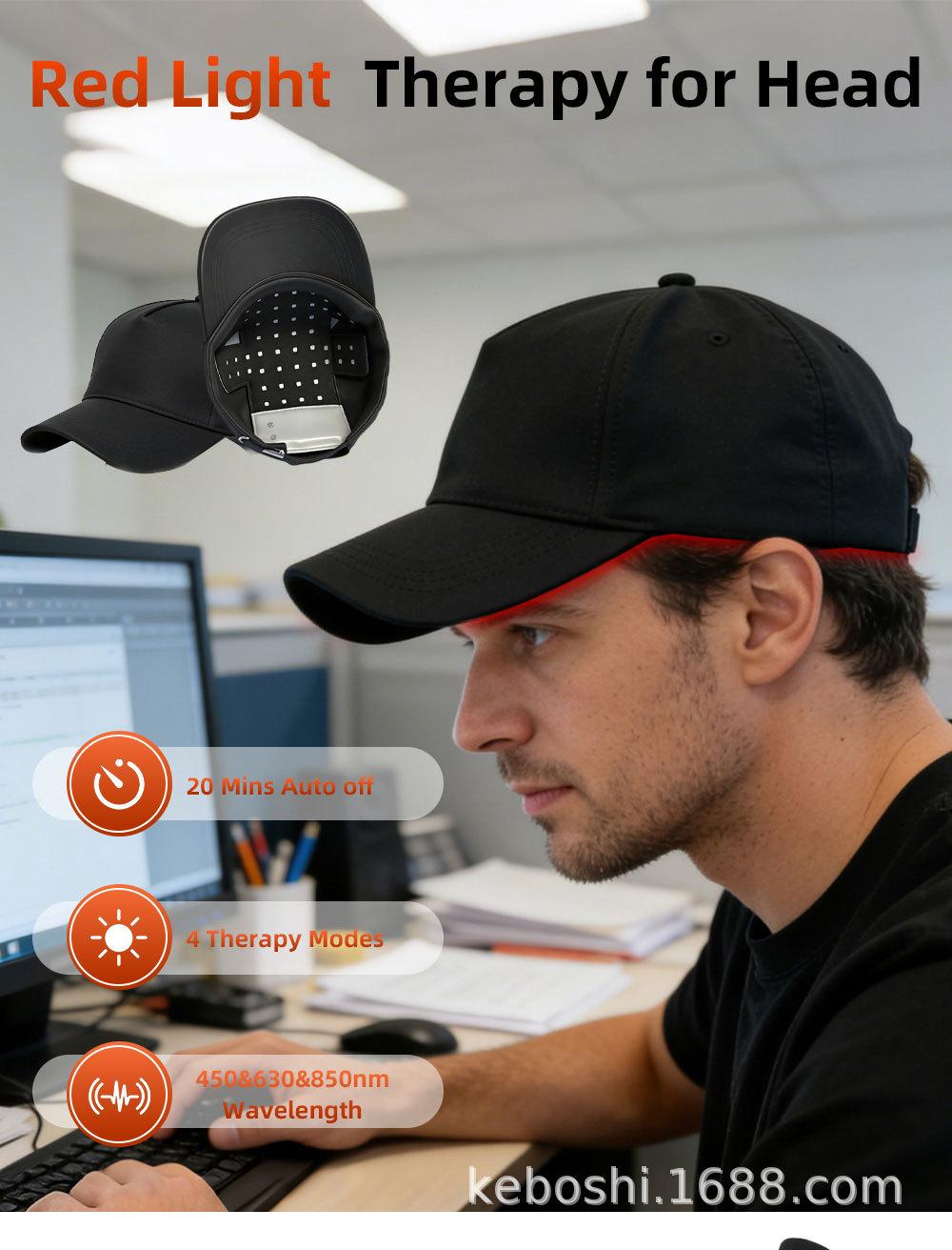 Laser Hair Growth Cap, Help Reduce Shedding & Support Thicker Hair| 3 Lasers & LEDs Full-Scalp Red Light Therapy, Blue Light Scalp Care, Wireless & Portable