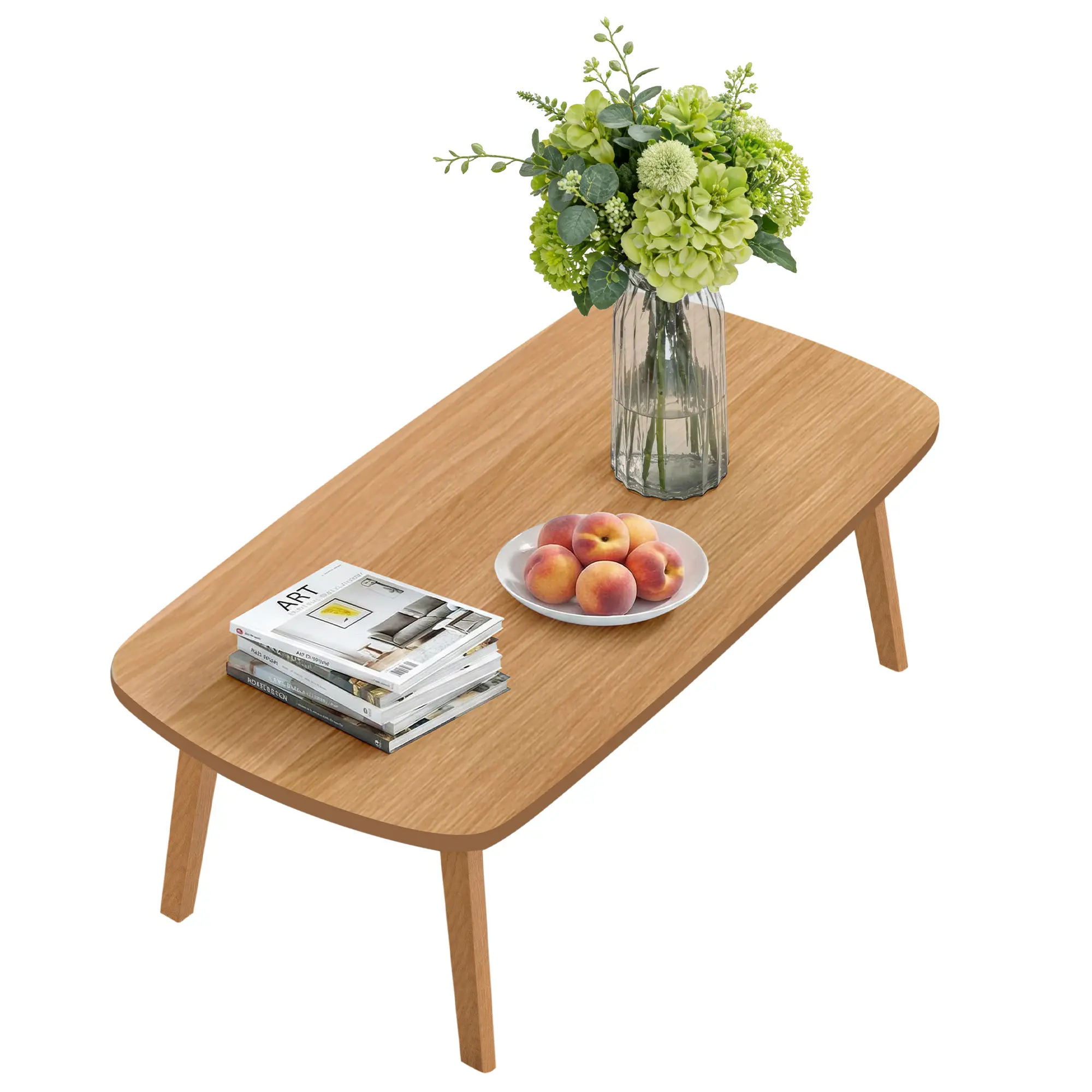 Floor Desk Foldable Wooden Computer Table 100x50cm Low Laptop Workstation for Living Room Apartment Small Space No Assembly