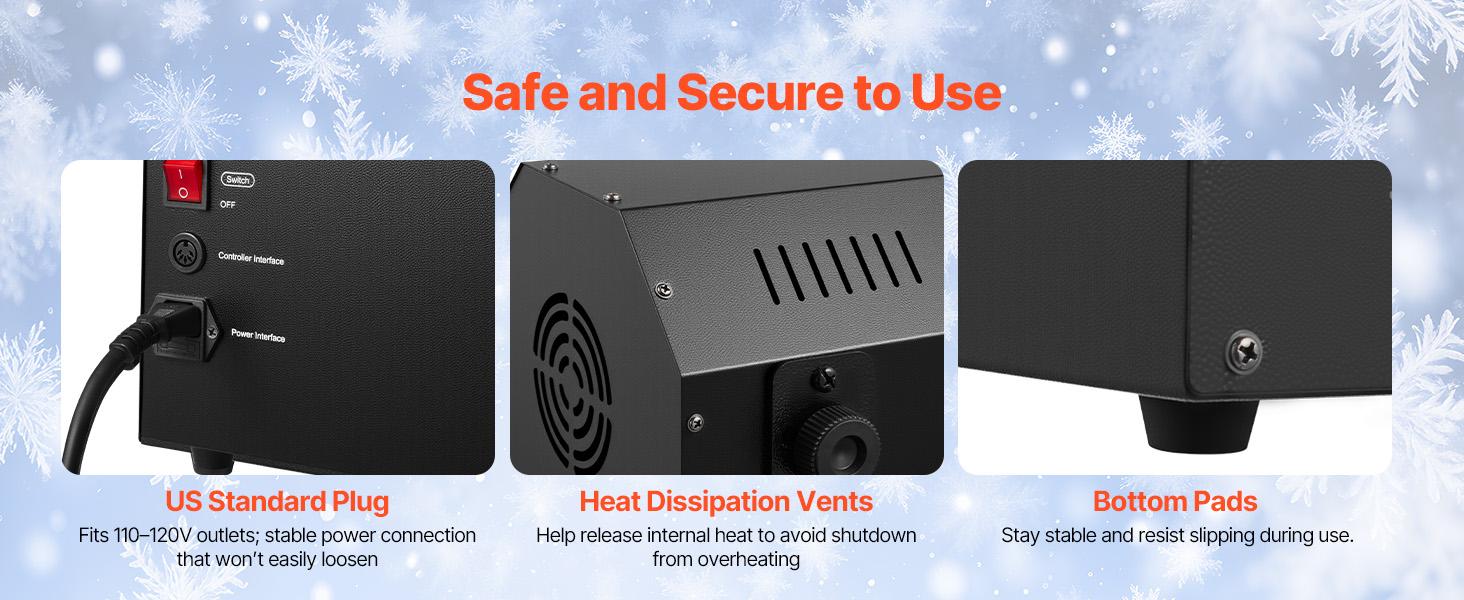 VEVOR Snow Machine, High Output 70 ㎡ Wide Coverage 2000W Snow Maker Machine with 2 Remotes Control, 90 ° Shaking Head Jet Foam Machine Snow Spraying Machine for Christmas Parties Wedding Stage Effect VEVOR Snow Machine, High Output 70 ㎡ Wide Coverage 2000W Snow Maker Machine with 2 Remotes Control, 90 ° Shaking Head Jet Foam Machine Snow Spraying Machine for Christmas Parties Wedding Stage Effect