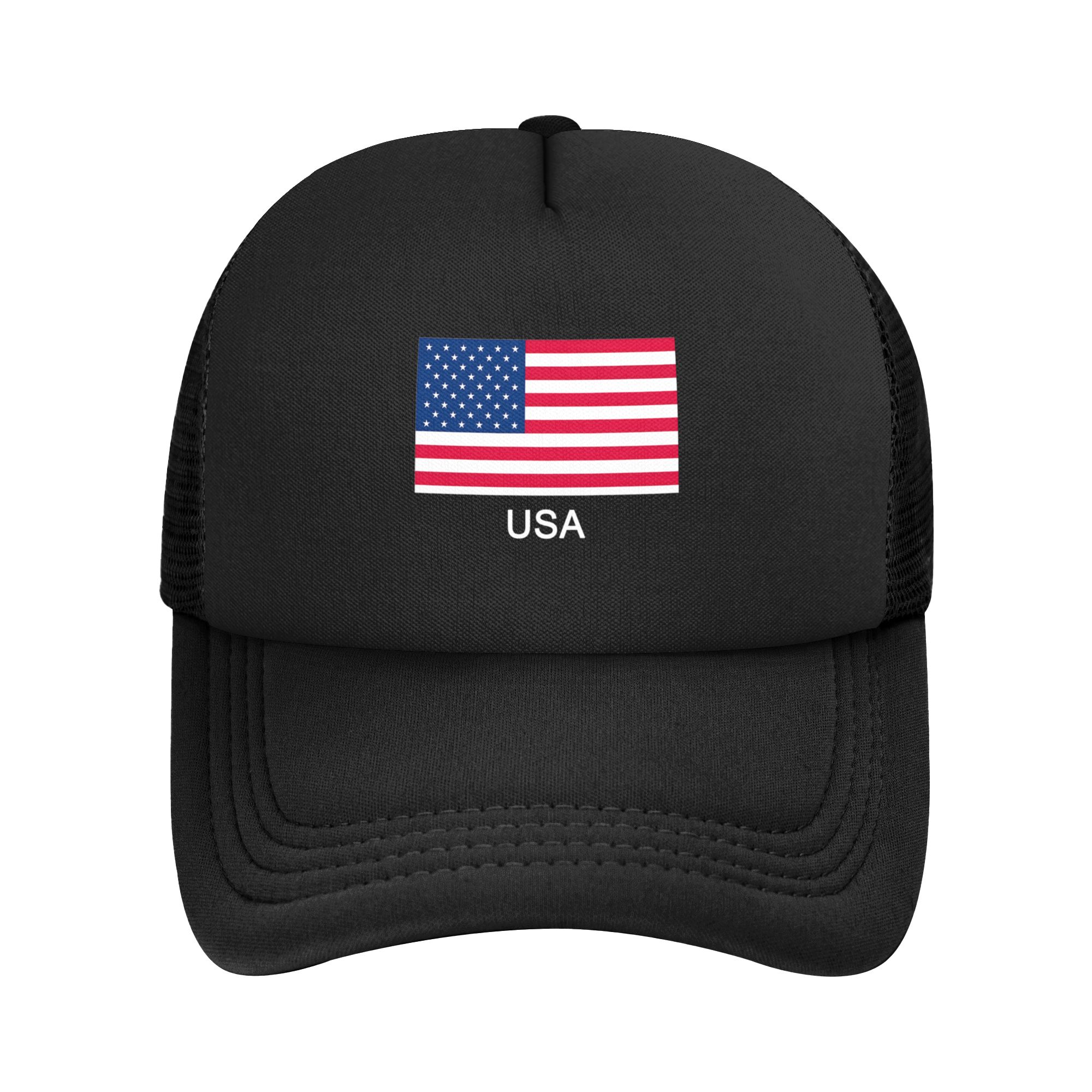 Country Flag Trucker Hat National Emblem Mesh Baseball Cap Adjustable Snapback Closure for USA Canada Mexico Italy France Germany Ukraine Australia Puerto Rico Fans