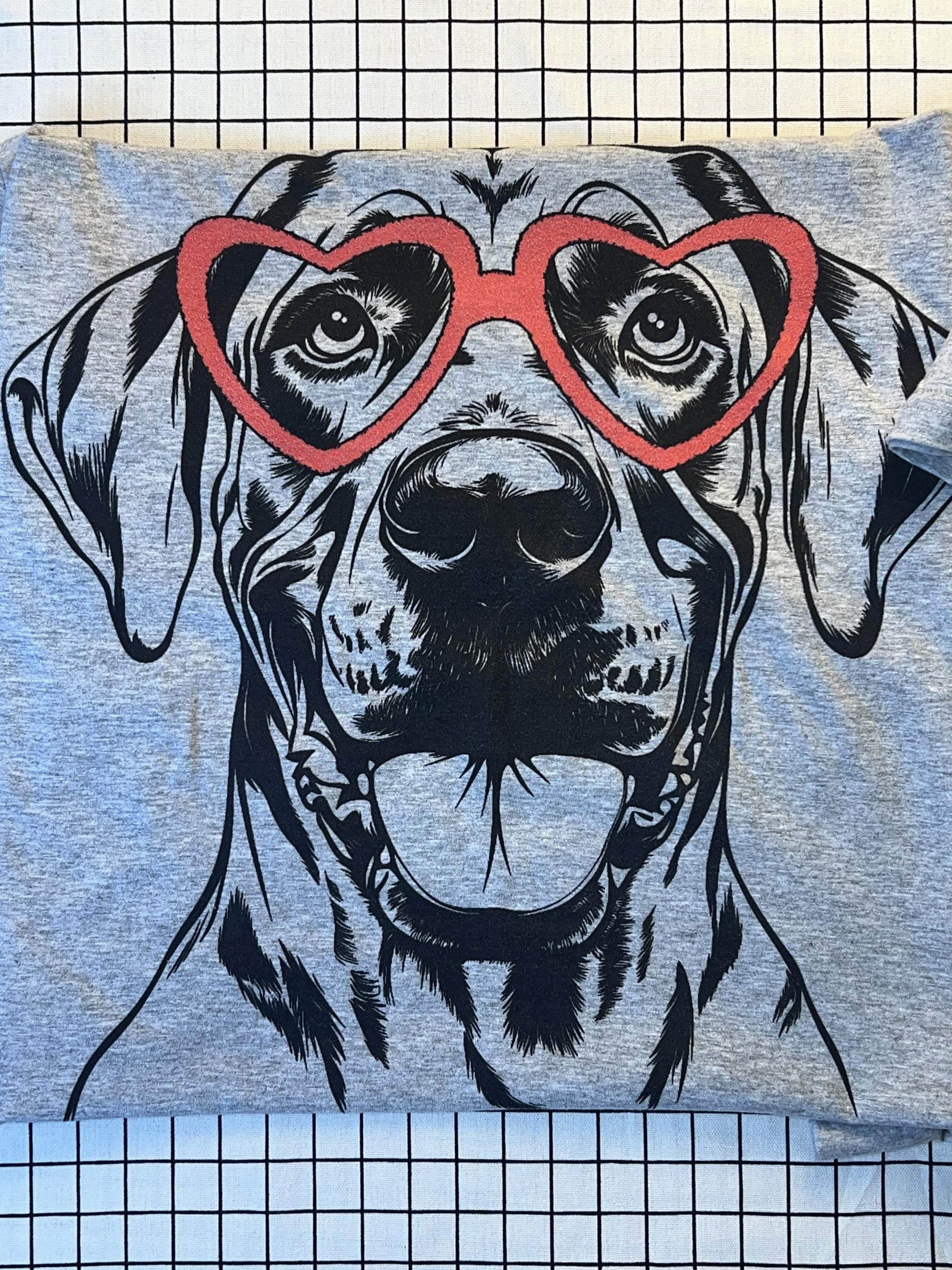 Dogs With Glasses Unisex Light Grey T-shirt S-5XL Comfortable Fittable Short-Sleeved Pet Lovers Tee Soft Breathable Fabric Perfect Summer Casual Wear Adorable Graphic Tee