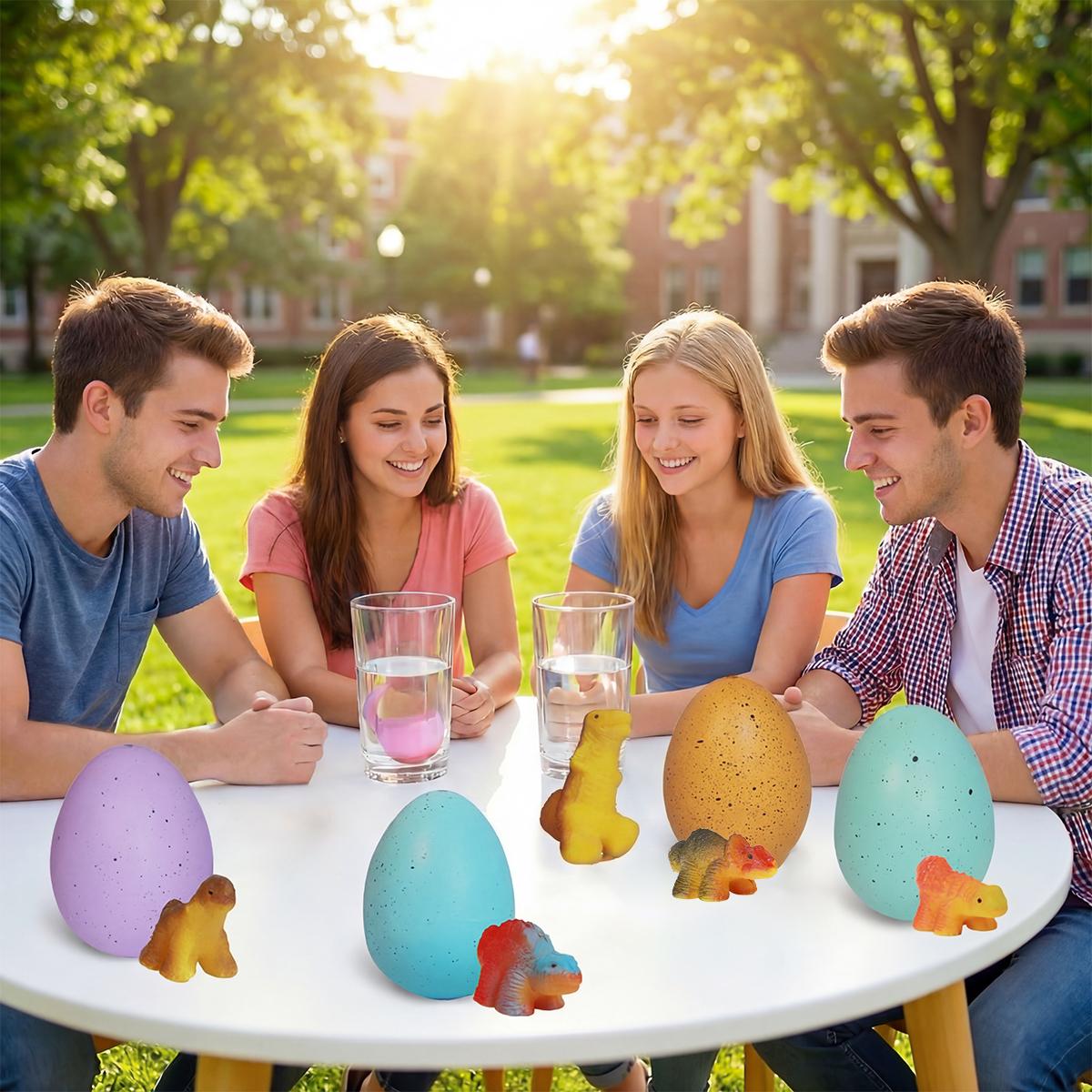 Hatching Dinosaur Surprise Eggs for Kids - 6 Pack Easter Basket Stuffers, Birthday Gifts for Boys & Girls Age 3 4 5 6 7 8 Years Old Hatching Dinosaur Surprise Eggs for Kids - 6 Pack Easter Basket Stuffers, Birthday Gifts for Boys & Girls Age 3 4 5 6 7 8 Years Old