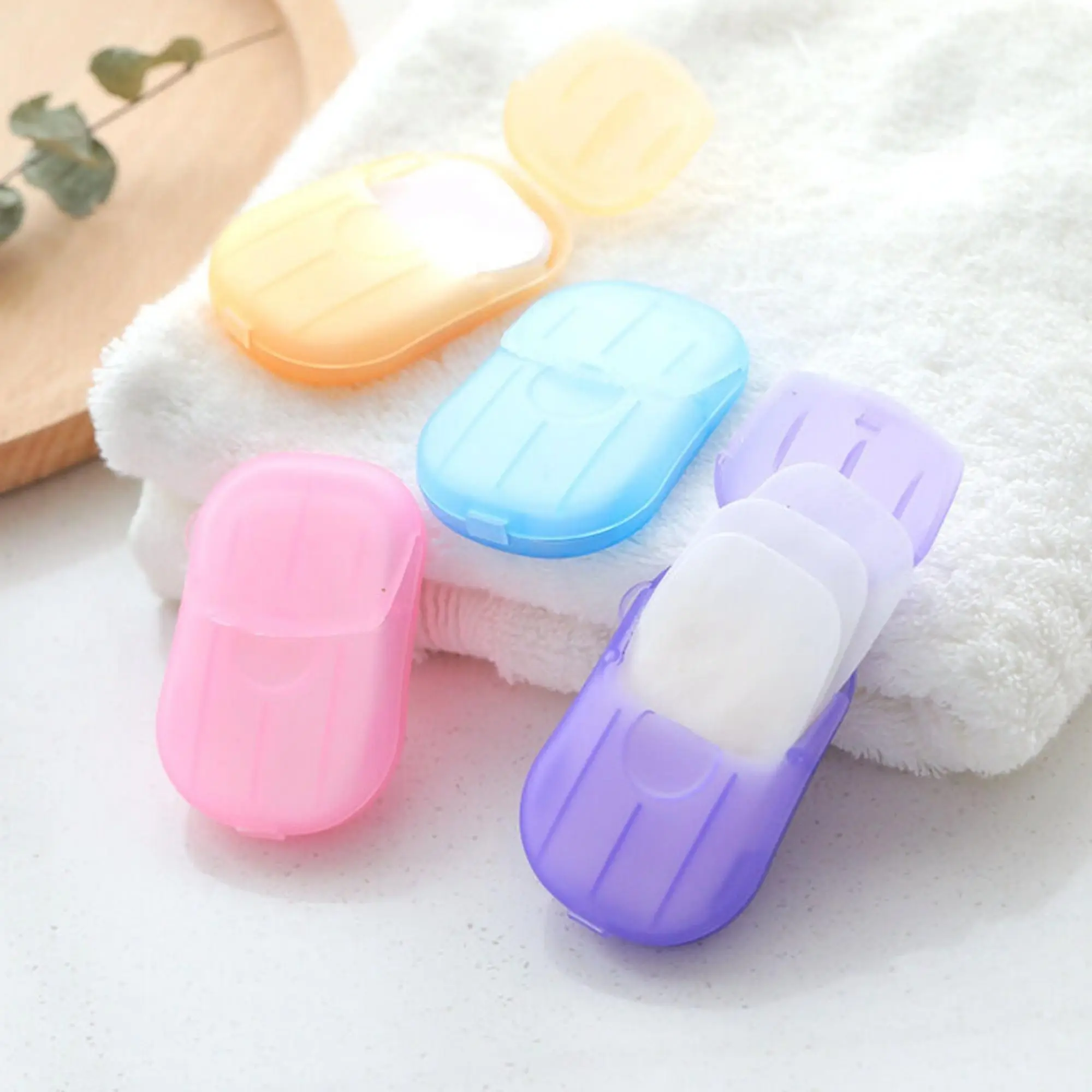 4 Boxes (about 200 Sheets) Disposable Hand Soap Paper, Travel Hand Soap Tablets, Mini Hand Soap, Hand Cleaning Product, Lightweight, Outdoor Camping Essentials, Must-Have Travel Gear