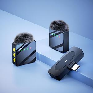 wireless lavalier microphone, 1 set usb rechargeable wireless microphone, lapel mic for video recording, teaching, interviews, podcast, conference, vlog, audio, boyfriend gift