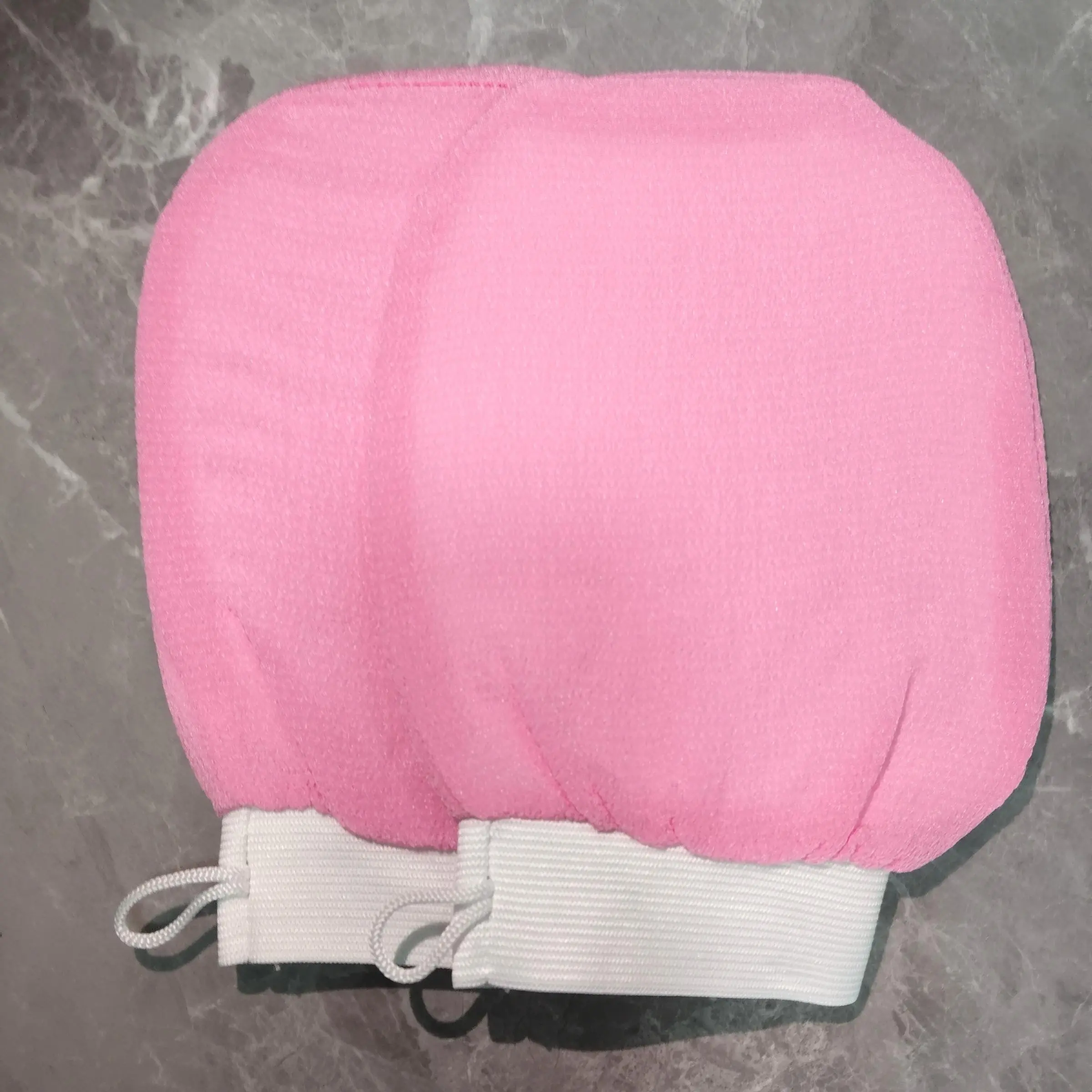 Exfoliating Body Gloves, 2 Counts/set Handmade Body Scrub Skin Exfoliating Gloves, Bathing Accessories Body Scrubber Exfoliating Bath Tool Body Care Tool for Home Bathroom Salon Hotel Travel