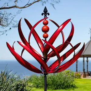 Metal Windmill Decor, Creative Outdoor Garden Ornament, Rotating Wind Catcher, Perfect Gift for Kids, Harlow Wind Spinner Rotator