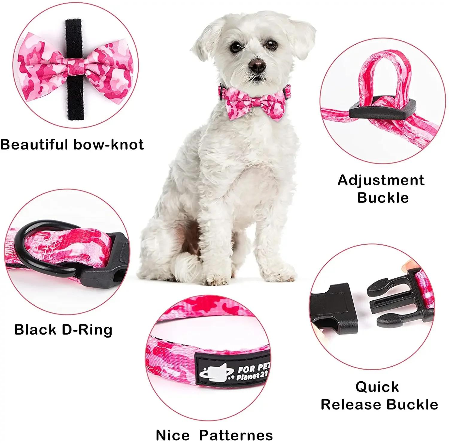 Dog Harness Suit Include Vest Harness Collar Leash Handkerchief Scarf Poop Bag Accessories for Pet Cat Dogs Supplies Set  Dog Accessories