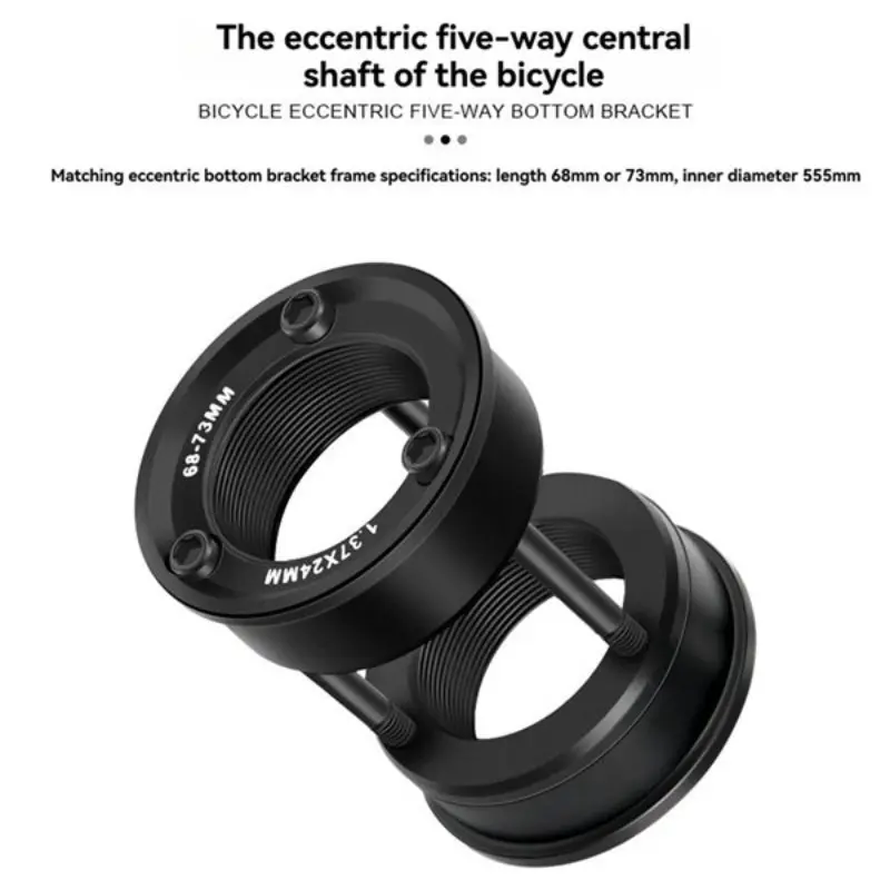 Bicycle Bottom Bracket Conversion Kit for Bb 68/73mm, Adaptor Bike Crankset Part, Five-Way Bottom Bracket, Cycling Accessories