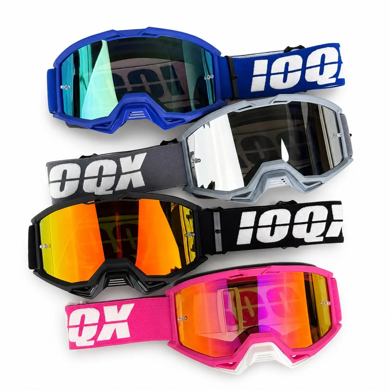 Motocross Goggles with HD Lenses, Windproof Dustproof UV Protection, Ideal for Off-Road Riding, Skiing, Cycling Activities
