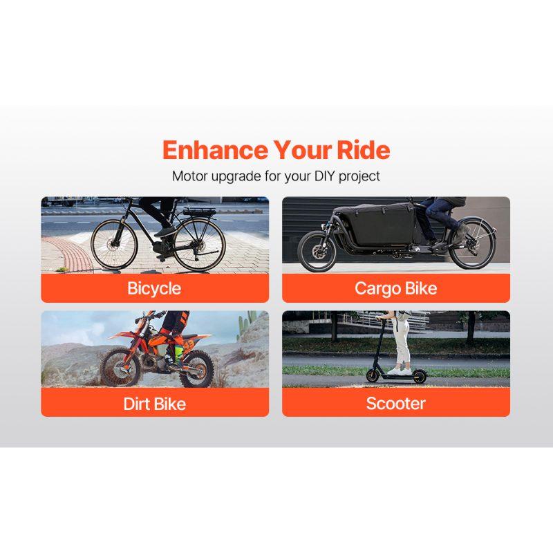 VEVOR 3000W Electric Brushless DC Motor Kit - 72V 4900rpm Motor with Upgraded Speed Controller and Throttle Grip Kit for Go Karts E-Bike Motorcycle Scooter DIY