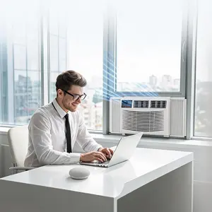 Window Air Conditioner 10,000 BTU – Quiet & Energy Efficient, Fast Cooling, Dehumidifier, Reusable Filter, Timer, for Rooms up to 450 Sq.Ft – Ideal for Bedroom or Living Room