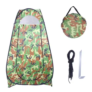 Instant Pop Up Privacy Tent for Outdoor Shower or Camping Bathroom, Portable Changing Room with Waterproof Silver Tape & U-Shaped Zipper, Lightweight Travel Shelter for Beach or Road Trip