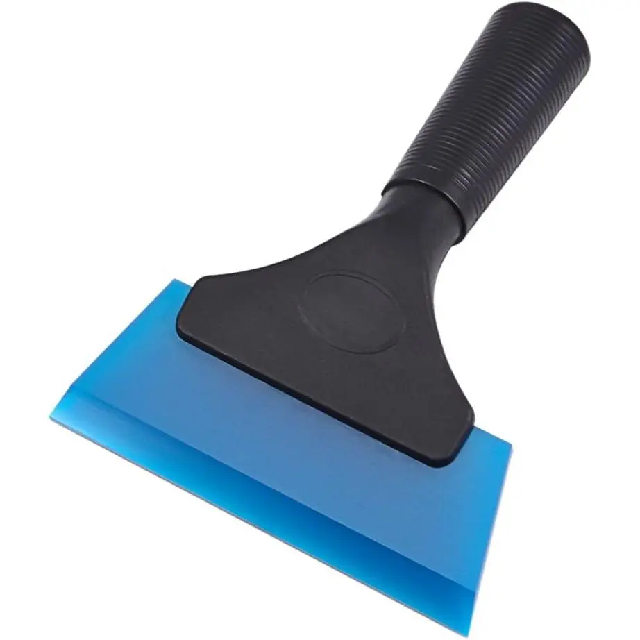 Small  5 inch Rubber Window Tint Windshield Scraper for ,Glass, Mirror, Shower, Door,Bathroom Cleaning(Blue)