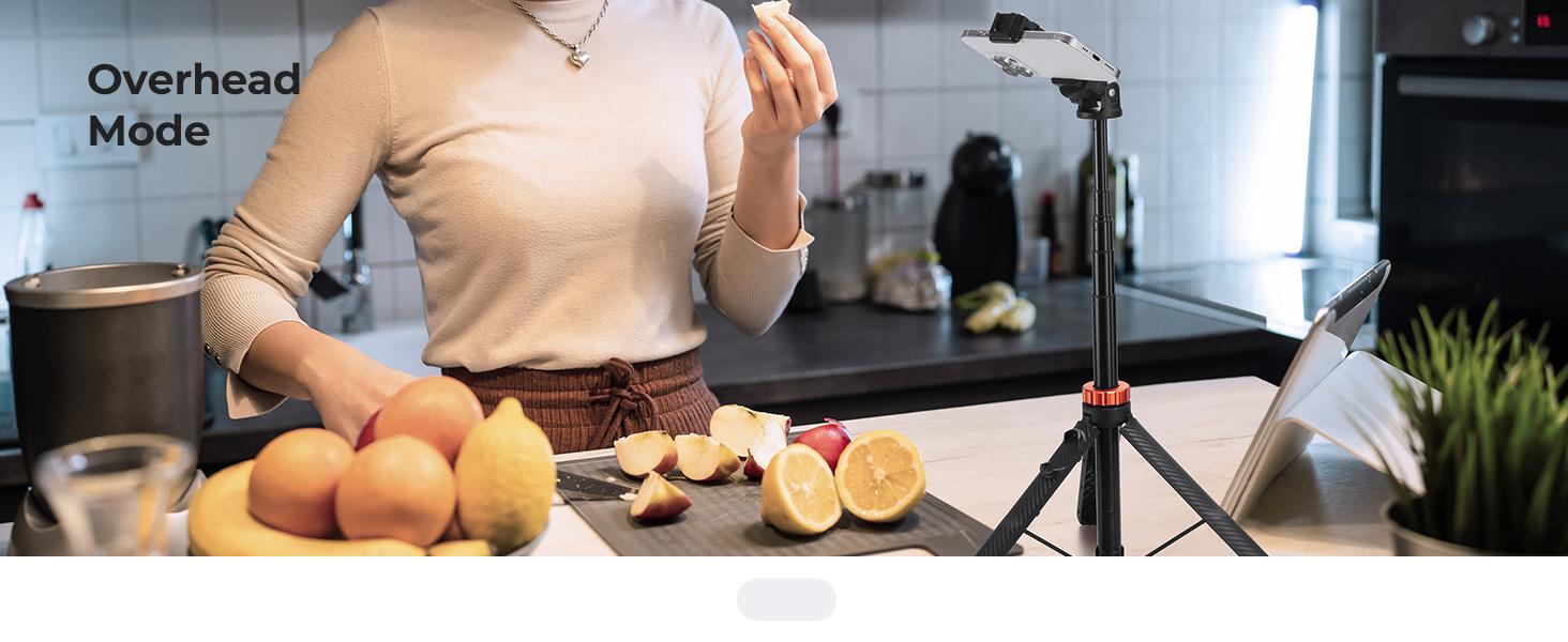 K&F CONCEPT Selfie Stick Tripod, 69" Extendable Light Stand with 1/4" Screw and Remote, Camera Phone Stand Mini Tripod Compatible with DJI OSMO 360 Pocket 3, iPhone 17, Action Camera, Projectors.